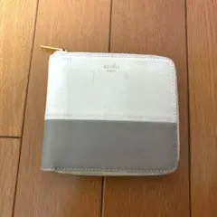 セリーヌ　バイカラー　二つ折り財布