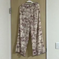 SmansaMos2Blueタイダイ柄ワイドパンツ