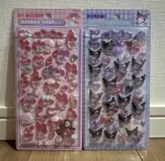 【正規品】マイメロ　クロミ　ボンボンドロップシール2シートセット