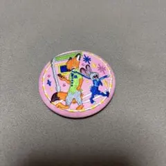 ディズニー　刺繍缶バッチ2 ズートピア ジュ ディ ニック 缶バッジ
