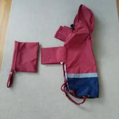 犬用レインコート 赤 小型犬用　Lサイズ