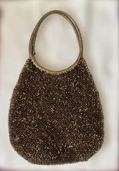 1月12日まで値下げ アンテプリマ　ワイヤーバッグ　ハンドバッグ　ゴールド系