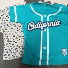 2枚セット　Tシャツ 野球　ヒョウ柄