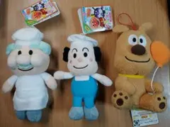 ❗最終価格❗ジャムおじさん＆バタコさん＆チーズ　ぬいぐるみ３点セット