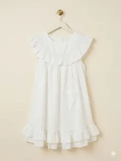 【ほぼ新品】【ロリータ】フリルエプロン オーバーワンピース