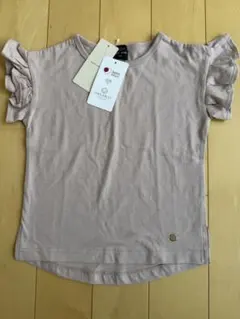 【新品未使用タグ付き】プティマインオーガニック袖タックTシャツ110のサムネイル