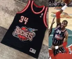 雰囲気抜群 90s NBA Champion アキームオラジュワン ユニフォーム 2025年最新】アキームオラジュワンの人気アイテム - メルカリ