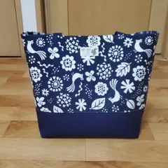 花柄&鳥柄トートバッグ(特大)