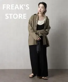 FREAK'S STORE　フリークスストア　綿麻シャツジャケット　フリーサイズのサムネイル