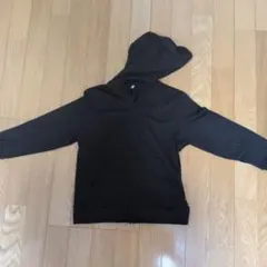 値下げ中　GU 　フルジップパーカー ブラック 130cm