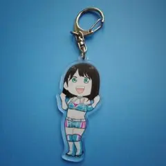 STARDOMスターダムさくらあや選手 アクリルキーボルダーイラストbyたぬきち
