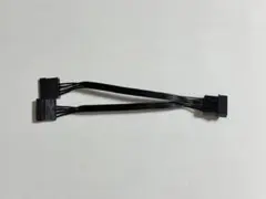 ペリフェラル4ピン電源→SATA電源×2分岐 変換ケーブル