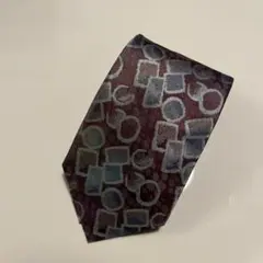 西陣織　幾何学模様 シルクネクタイ