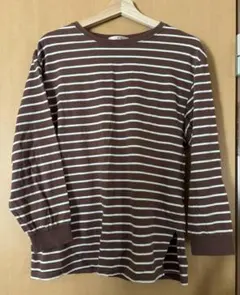 【値下げ中】ボーダー柄 ロンT長袖Tシャツ Fサイズのサムネイル