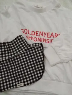 韓国子供服　トップスつけ襟　レギンス　3点セット