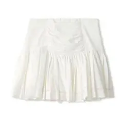 SNIDEL コットンライクフリルスカショーパン ホワイト