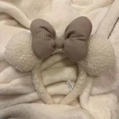 ディズニーもこもこリボンカチューシャ