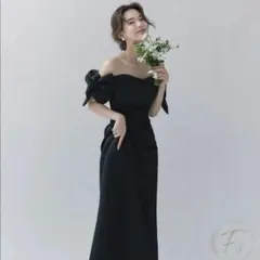 ウェディングドレス　ブラック