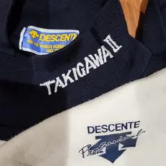 DESCENTEハイネックアンダーシャツ滝川第二高校野球部長袖 紺
