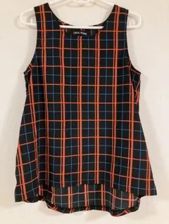 【CECIIL McBEE】チェック柄 ノースリーブ トップス