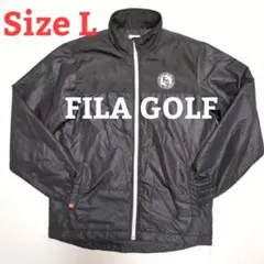 FILA GOLF（フィラ）ナイロンジャケット 黒 フルジップ Lサイズ