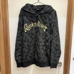 QUIKSILVER ジップアップパーカー 総柄
