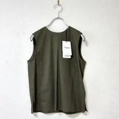 ✨未使用級/25SS/リネン✨セオリー ノースリーブブラウス ボートネック 