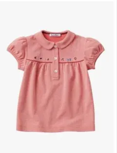 familiar 半袖シャツ 110cm 赤ピンク