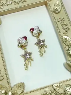 流れ星♡ビジューピアス♡イヤリング