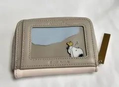 新品未使用アフタヌーンティースヌーピーパスケース付きミニ財布PEANUTS完売品