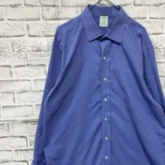 ブルックスブラザーズ長袖シャツ！ブルーXL 0422
