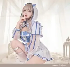 マリームーン ゲーミングデビルガール　水色　衣装　天使界隈 コスプレのサムネイル