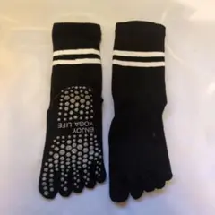 【新品・未使用】滑り止め付き5本指ヨガソックス