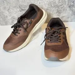 アシックス ウォーキングシューズ 28cm ブラウン ファスナー付き
