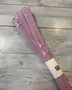 正絹 笹浪組 帯締め 一斤染め色 未使用 自宅保管品 幅15mm 美品