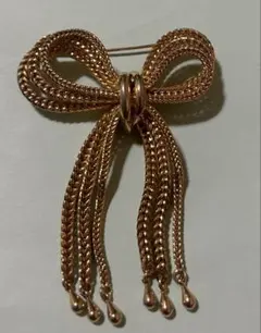 在庫訳あり品！BALMAIN PARIS⭐︎リボンブローチ ヴィンテージ 匿名