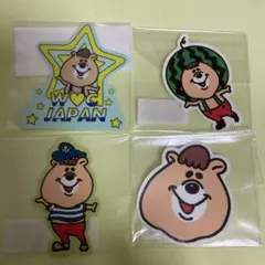 WC クマタンのステッカー4枚セット