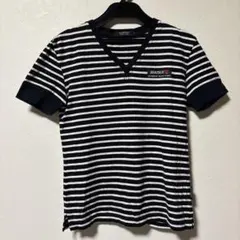 BURBERRY BLACK LABEL ボーダー Vネック 半袖Tシャツのサムネイル