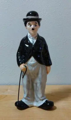 チャップリン人形 日本製 スキヨ人形研究所製　からくりオルゴール付き　レトロ チャップリン人形 日本製 スキヨ人形研究所製 からくり
