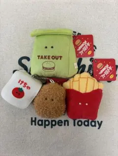 つぶらな瞳 ファーストフード マスコット3点セット