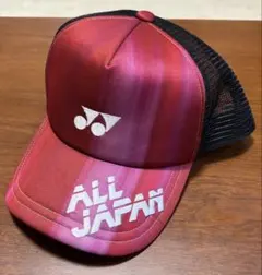 YONEX ALLJAPANキャップ 2026 ワインレッド