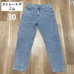 デニムパンツ ストレート メンズ 30 ブルー ジーンズ Gパン ズボン N