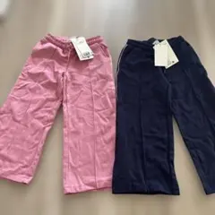 H&Mロングパンツ 2点セット ピンク ネイビーのサムネイル