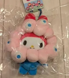 万博限定 ミャクミャクなりきりぬいぐるみBCカラー カラビナ付き【マイメロディ】