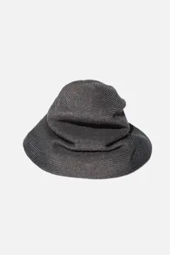 マチュアーハ　麦わら帽子　黒リボン 鬼麦 カンカン帽 麦わら帽子 ナチュラル ブラックリボン 大きい