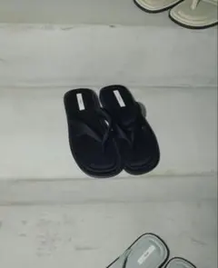 【新品未使用】anuke Square Tong Sandals ブラック38