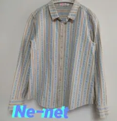 Ne-net 長袖シャツ　ストライプ柄 が特徴的 美品　即日発送