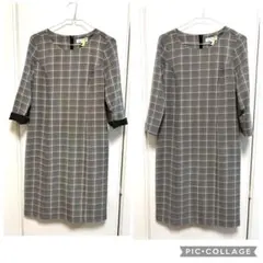 帝国ホテルアビステBOSCO ネイビーピンクワンピース美品M クリーニング済み