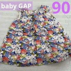 baby GAP フラワープリント ワンピース 18-24ヶ月　90cm