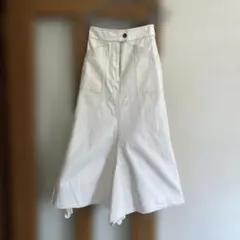 白デニム　マーメイドスカート